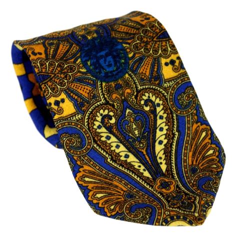 blue versace tie|vintage gianni versace tie.